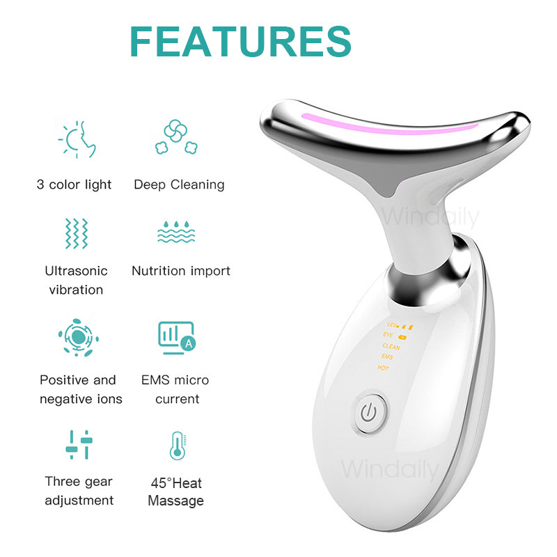 Neck Face Beauty EMS Facial Lifting Device - BeautyHacks