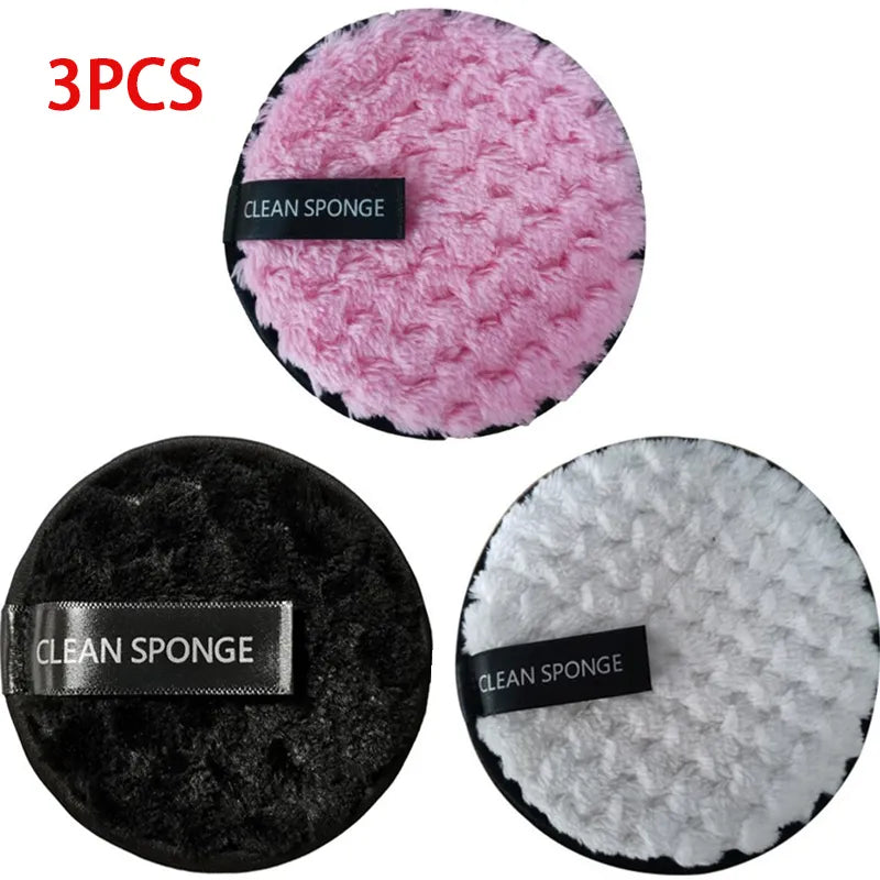 3 Pieces Reusable Makeup Remover Pads - BeautyHacks