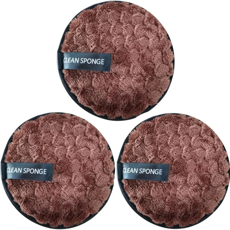 3 Pieces Reusable Makeup Remover Pads - BeautyHacks