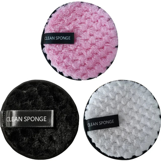 3 Pieces Reusable Makeup Remover Pads - BeautyHacks