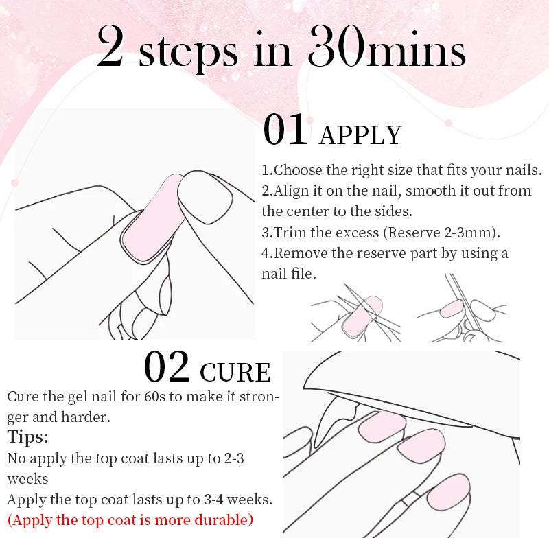 20 Tips Gradient Nail Sticker - BeautyHacks