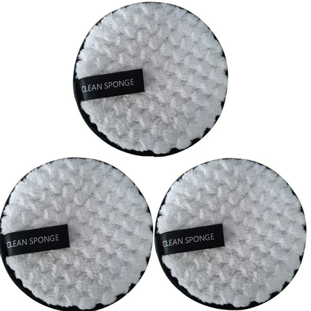 3 Pieces Reusable Makeup Remover Pads - BeautyHacks