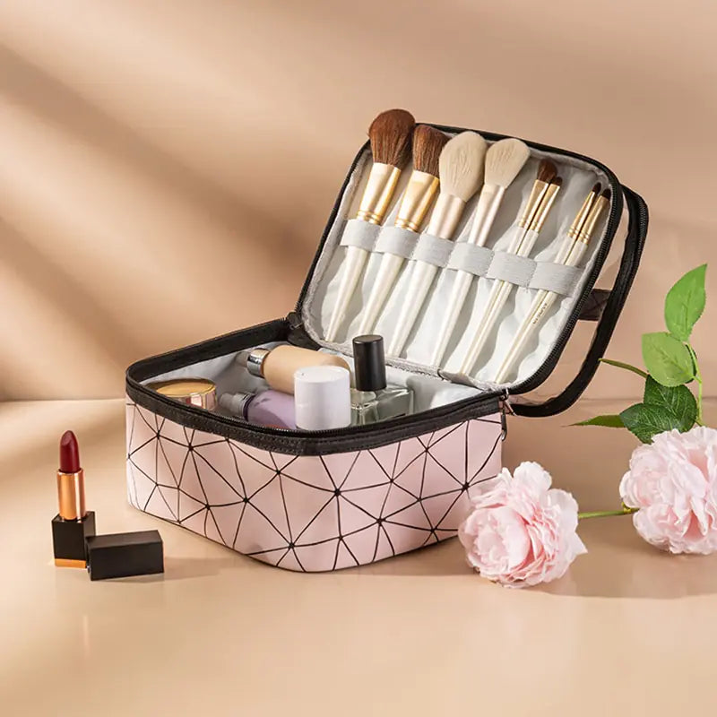 Multifunction Double Transparent Cosmetic Bag - BeautyHacks