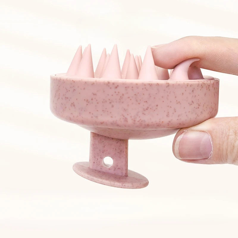 Silicone Shampoo Brush Head Scalp Massage Comb - BeautyHacks