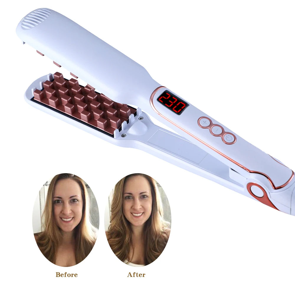 Hair Volumizing Iron Ceramic Corrugated Hair Curler - BeautyHacks